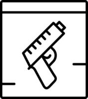 Symbol für Pistolenvektor vektor