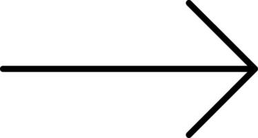 Vektorsymbol Pfeil nach rechts vektor