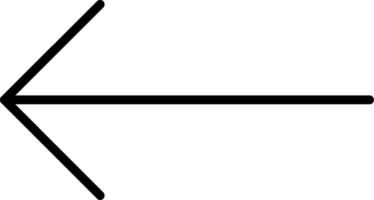 Pfeil-Vektor-Symbol nach links vektor