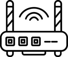 WLAN-Router-Vektorsymbol vektor