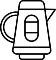 Wasserkocher-Vektor-Symbol vektor