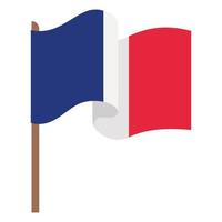 schwenkte die Frankreich-Flagge vektor