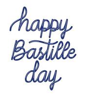 Happy Bastille Tag Satz vektor