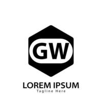 Brief gw Logo. gw Logo Design Vektor Illustration zum kreativ Unternehmen, Geschäft, Industrie. Profi Vektor