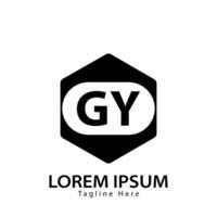 Brief gy Logo. gy Logo Design Vektor Illustration zum kreativ Unternehmen, Geschäft, Industrie. Profi Vektor