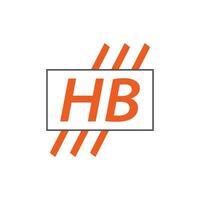 Brief hb Logo. hb Logo Design Vektor Illustration zum kreativ Unternehmen, Geschäft, Industrie. Profi Vektor