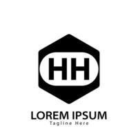 brev hh logotyp. hh logotyp design vektor illustration för kreativ företag, företag, industri. proffs vektor