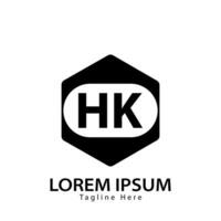 Brief hk Logo. hk Logo Design Vektor Illustration zum kreativ Unternehmen, Geschäft, Industrie. Profi Vektor