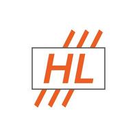 Brief hl Logo. hl Logo Design Vektor Illustration zum kreativ Unternehmen, Geschäft, Industrie. Profi Vektor