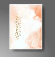 Startseite Vorlage mit Aquarell Hintergrund. Design zum Ihre Abdeckung, Datum, Postkarte, Banner, Logo. vektor