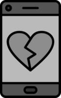Herz brechen Vektor Symbol