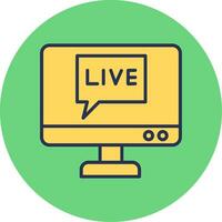 Live-Chat-Vektorsymbol vektor