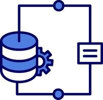 Vektorsymbol für die Datenintegration vektor