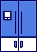 Kühlschrank-Vektor-Symbol vektor