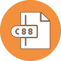 css-Dateivektorsymbol vektor