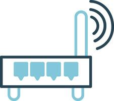 WLAN-Router-Vektorsymbol vektor