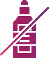 Nein Wein kreativ Symbol Design vektor