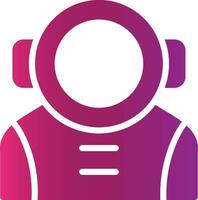 kreatives Icon-Design des Astronauten vektor