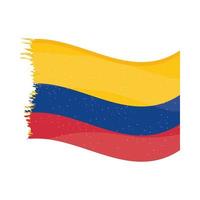 colombias nationella flagga vektor