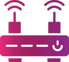 WLAN-Router kreatives Icon-Design vektor