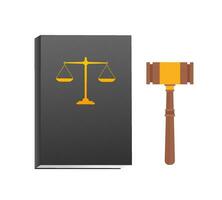 Gesetz und Gerechtigkeit Szenen. Versteigerung und Beurteilung. vektor