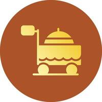 Food Cart kreatives Icon-Design vektor