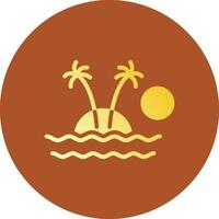 Insel kreatives Icon-Design vektor