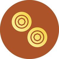 Münzen kreatives Icon-Design vektor