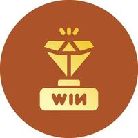 Gewinner kreatives Icon-Design vektor