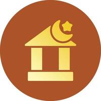 islamic bank kreativ ikon design vektor