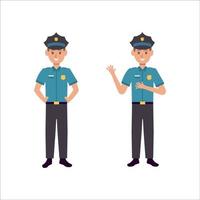 Polizei Vektor Icon Design Illustration