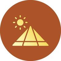 Pyramide kreatives Icon-Design vektor