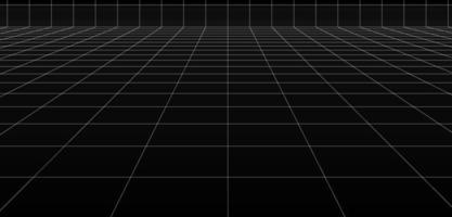 den digitala golvbakgrundsytans svartvita sida av gitterytelinjen vektor