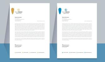 ren och företags brevpapper mall design vektor