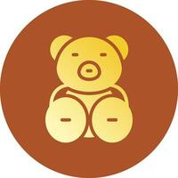 Teddy Bär kreativ Symbol Design vektor