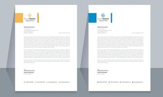 sauberes und Corporate Briefkopf-Vorlagendesign vektor