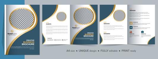 Corporate Bifold Broschürenvorlage, Katalog, Broschürenvorlagendesign. vollständig editierbar.