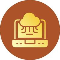 Cloud-Service kreatives Icon-Design vektor