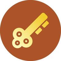 Türschlüssel kreatives Icon-Design vektor