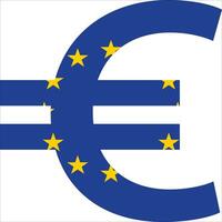 europeisk euro valuta i form av Land flagga vektor