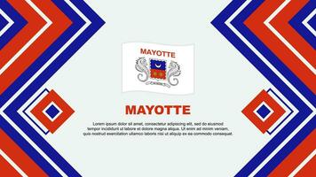 mayotte flagga abstrakt bakgrund design mall. mayotte oberoende dag baner tapet vektor illustration. mayotte design