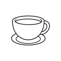 Kaffee Symbol Vektor. heiß trinken Illustration unterzeichnen. Tee Symbol oder Logo. vektor