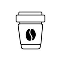 Kaffee Symbol Vektor. heiß trinken Illustration unterzeichnen. Tee Symbol oder Logo. vektor