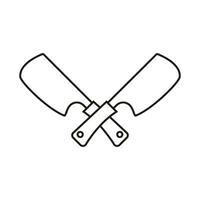 Küche Messer Symbol Vektor. Koch Illustration unterzeichnen. Koch Symbol oder Logo. vektor