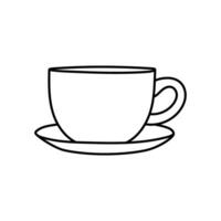 Kaffee Symbol Vektor. heiß trinken Illustration unterzeichnen. Tee Symbol oder Logo. vektor