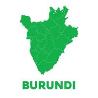 detaljerad burundi Karta vektor