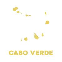 detailliert cabo verde Karte vektor