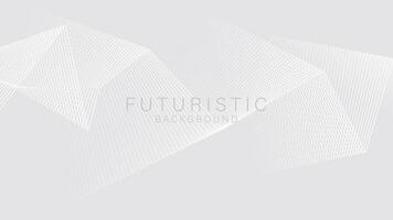 Weiß futuristisch abstrakt Hintergrund mit Wellen Linie Textur. geeignet zum Banner, Tapeten, Präsentationen, Plakate. Vektor Illustration