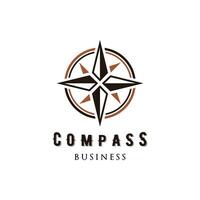 kompass ikon logotyp formgivningsmall vektor