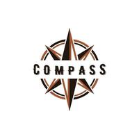 kompass ikon logotyp formgivningsmall vektor